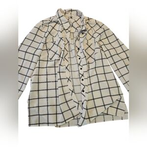 Plaid Button-Up Shirt